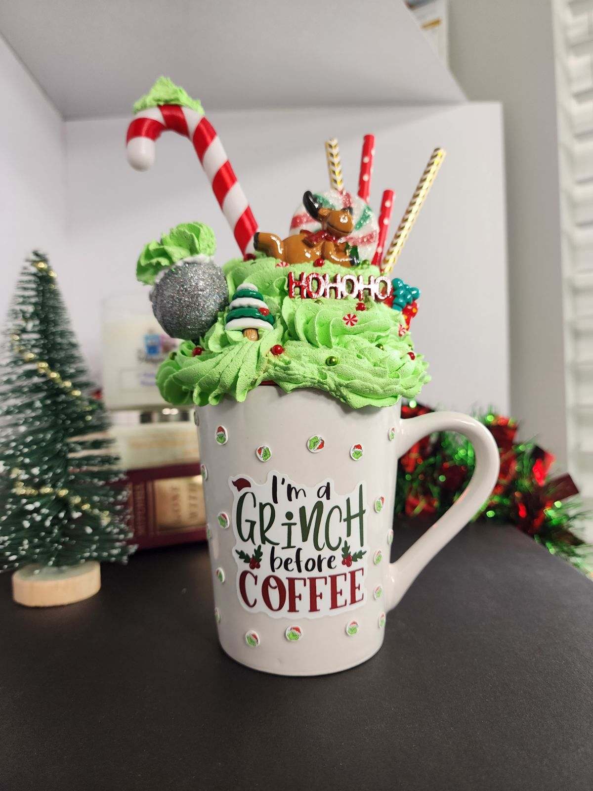 Click here to view Holiday Grinch Fake Bake Mug by  