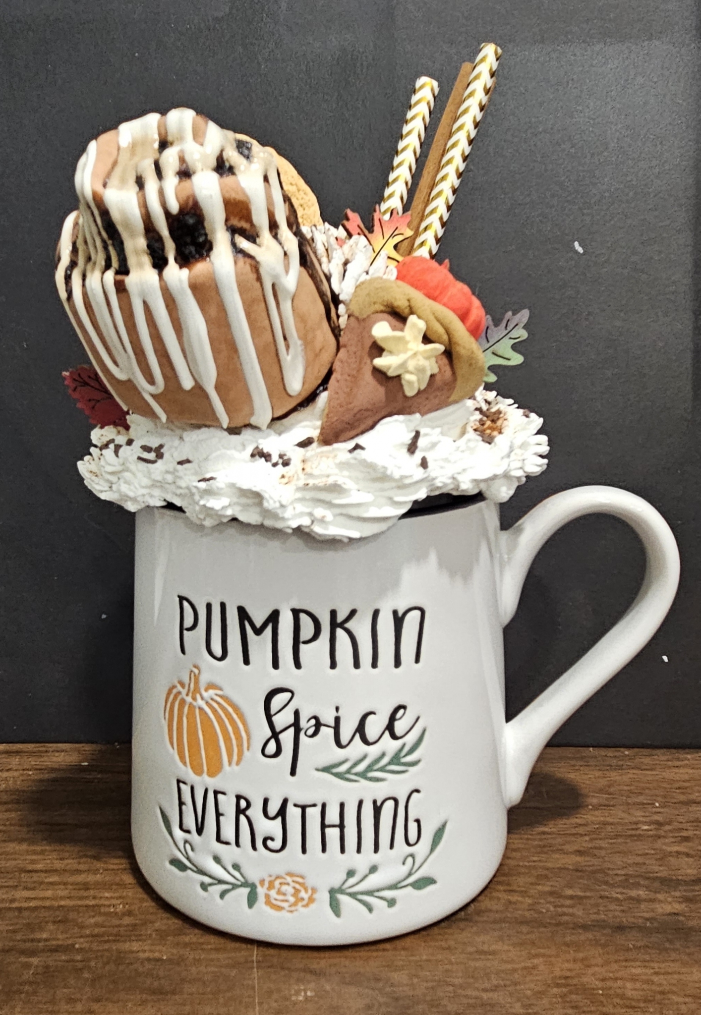 Click here to view Pumpkin Spice Mug & topper by  