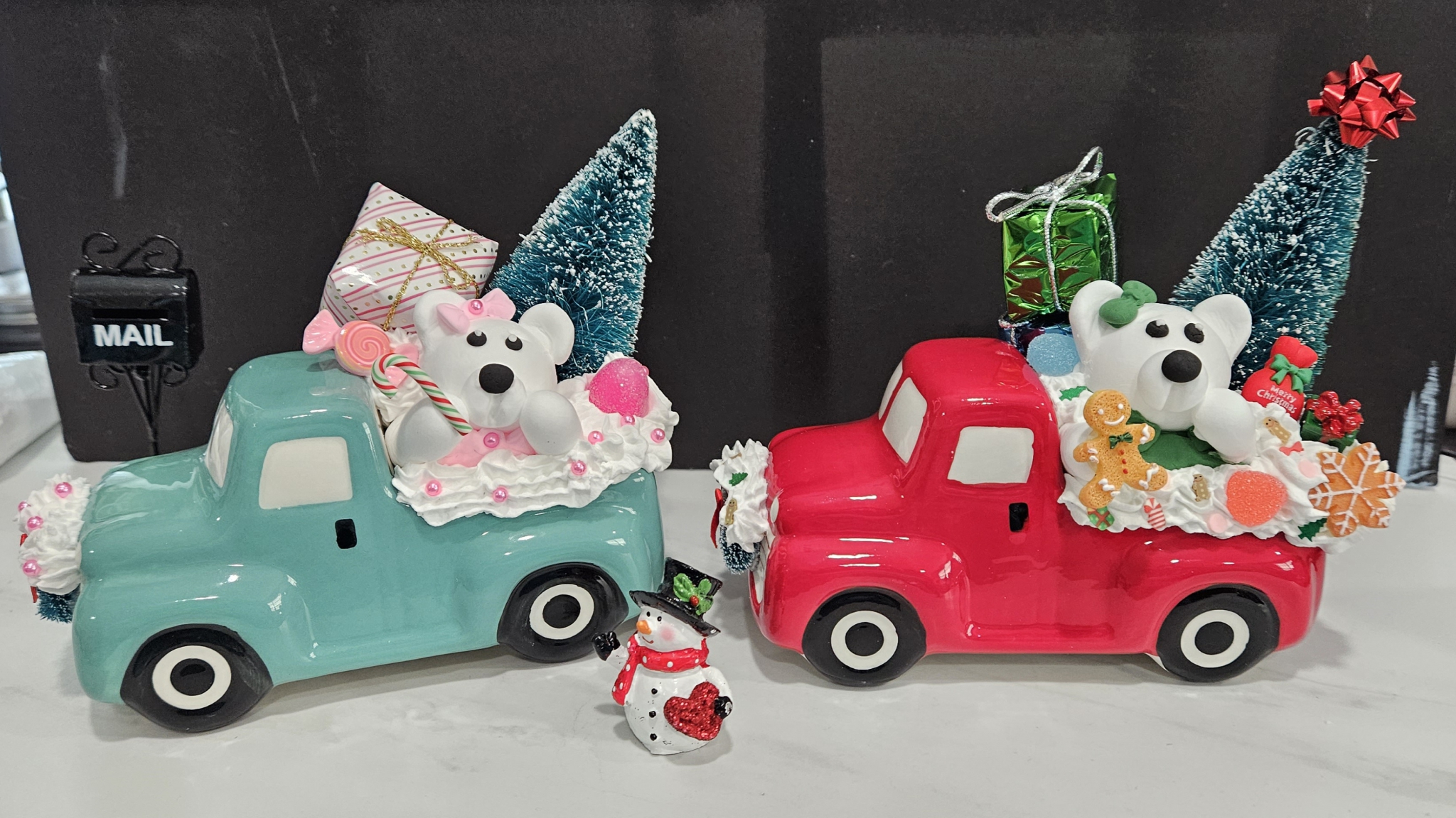 Click here to view Holiday Bear in Ceramic Truck by  