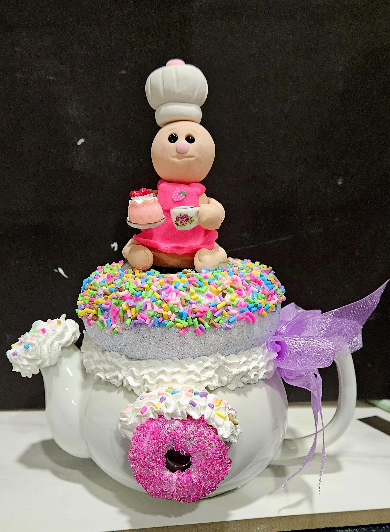 Click here to view Teapot with Gingy and Donut by  